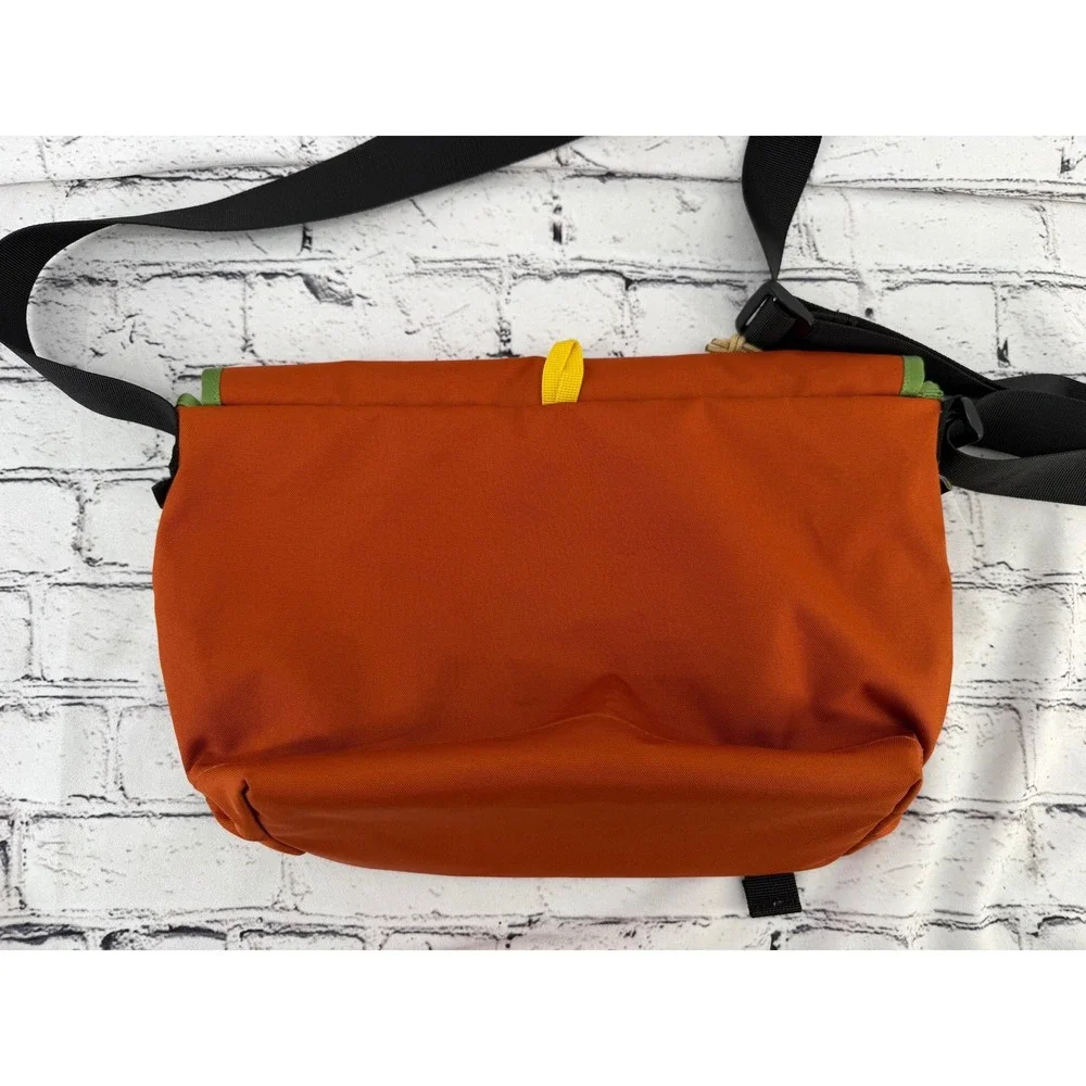 Mountainsmith Messenger Bag Orange Green Colorblock Canvas Crossbody Bag